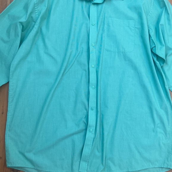 Eccolo Mint Green Dress Shirt Size XL/19 - Picture 2 of 9